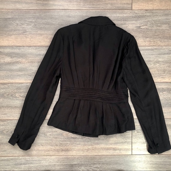 BCBGMaxAzria Black Blazer With Waist Detail - Picture 2 of 4